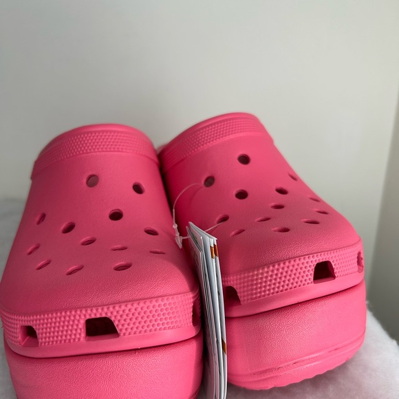 Crocs Siren Clog Heeled Platform Womens Size 10 Hyper Pink Barbie  NWT - Picture 7 of 8